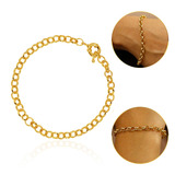 Pulseira Feminina Moeda Banhada