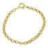 Pulseira Feminina Portuguesa Em Ouro 18k Comprimento 18 Cm Cor Amarelo