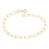 Pulseira Feminina Rommanel Coração Vazado Folheada 550683 Comprimento 19 Cm Cor Dourado Diâmetro 19 Cm