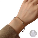 Pulseira Feminina Torcida Brilhante