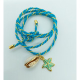 Pulseira Fio Marroquino Azul