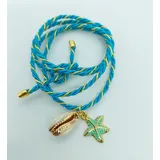 Pulseira Fio Marroquino Azul