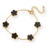 Pulseira Flor Feminina Semijoia