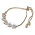 Pulseira Flores Zircônias Brilhantes Esposa Namorada C1419