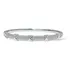 Pulseira Grife Bambu Cruzado Ouro Prata Brilhante Zircônia
