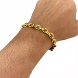 Pulseira Grossa Masculina Moeda