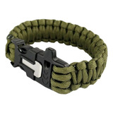 Pulseira Guepardo Af0401 Paracord 550 Pederneira E Apito