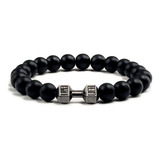 Pulseira Halteres Bolinha Fosco