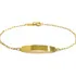 Pulseira Infantil De Chapa Ouro 18k