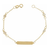 Pulseira Infantil Pedrinha Com