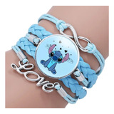 Pulseira Infantil Stitch Azul