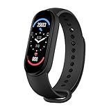 Pulseira Inteligente M6 Relógio Esportivo Fitness Monitor Cardíaco Pressão Arterial Bluetooth Smartband