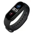 Pulseira Inteligente Smartband M3 Monitor Cardíaco Relógio Caixa Branco Pulseira Preto Bisel Preto