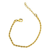 Pulseira Lisa Malha Cordao
