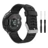 Pulseira Luxurier Compatível Com Garmin Forerunner 235 735xt Cor Preto