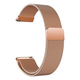 Pulseira Magnética Para Garmin Venu 3s 45mm Xiaomi E500 Cor Rose Gold