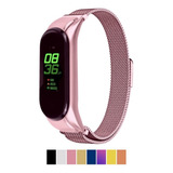 Pulseira Magnética Para Mi Band 3 4 Milanese Aço Inox Metal