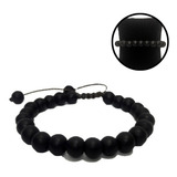 Pulseira Masculina Bolinha Preta