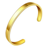 Pulseira Masculina Bracelete Aço Tungstênio Folheado Ouro