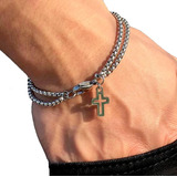 Pulseira Masculina Corrente Dupla