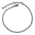 Pulseira Masculina Corrente Regulável Aço Inox 316l Grumet 