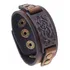 Pulseira Masculina Couro Vikings Bracelete Viking Tribal