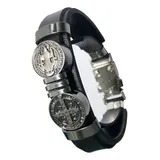 Pulseira Masculina De Couro