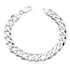 Pulseira Masculina De Prata 925 Grumet 11mm Grossa Diâmetro 22 Cm