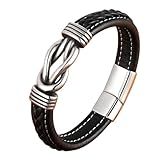 Pulseira Masculina Em Couro