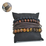 Pulseira Masculina Feminina Madeira