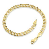 Pulseira Masculina Folheada Ouro 18k Rommanel - Com Comprimento 20 Cm