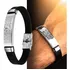 Pulseira Masculina Jesus Oraçao Aço Inox Prata Silicone Comprimento 21 Cm Cor Prata Pai Nosso