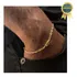 Pulseira Masculina Moeda Antiga Banhada A Ouro 18k 3mm Comprimento 20 Cm Diâmetro 3 Cm