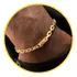 Pulseira Masculina Moeda Antiga Banhada A Ouro 18k 6mm Comprimento 20 Cm Cor Dourado Diâmetro 0.06 Cm