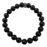 Pulseira Masculina Obsidiana Negra