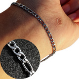 Pulseira Masculina Prata Corrente
