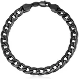 Pulseira Masculina Preta Corrente