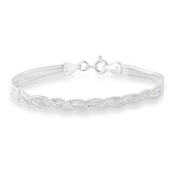 Pulseira Meia Tranca Tres