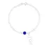 Pulseira Menino Com Pedra Azul Prata 925
