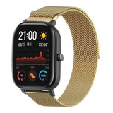 Pulseira Metal Para Amazfit Gts 2 Mini 2 Películas Cor Dourado 42mm Largura Da Pulseira 20 Mm