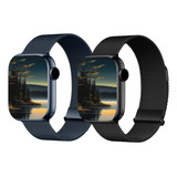 Pulseira Milanês Metal Para Apple Watch Series 10 42mm 46mm