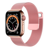 Pulseira Milanesa Aço Para Apple Watch 42mm 44mm 45mm 49mm