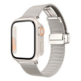 Pulseira Milanese Loop Ultra Case Para Apple Watch