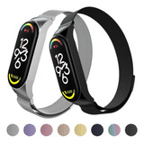 Pulseira Milanese Magnética Aço Inox Xiaomi Mi Band 5 6