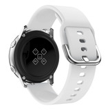 Pulseira Moderna 20mm Para Galaxy Watch Active 2 44mm 40mm Cor Branco