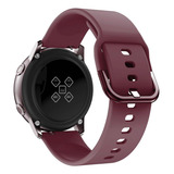 Pulseira Moderna 20mm Para Galaxy Watch Active 2 44mm 40mm Cor Vinho