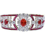 Pulseira Moissanite E Rubi