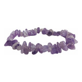 Pulseira Natural Ametista Lavanda Cascalho Espiritualidade