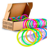 Pulseira Neon 500 Un Adereços Balada Fluorescente Festa Led