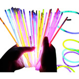 Pulseira Neon Brilha No Escuro Tubo C 100 Unidades Cor Col